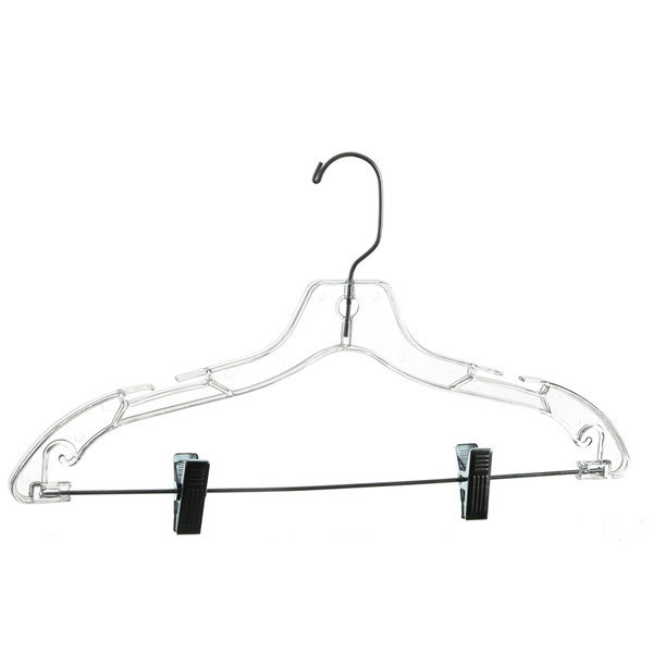 Suit Hanger with Metal Clips